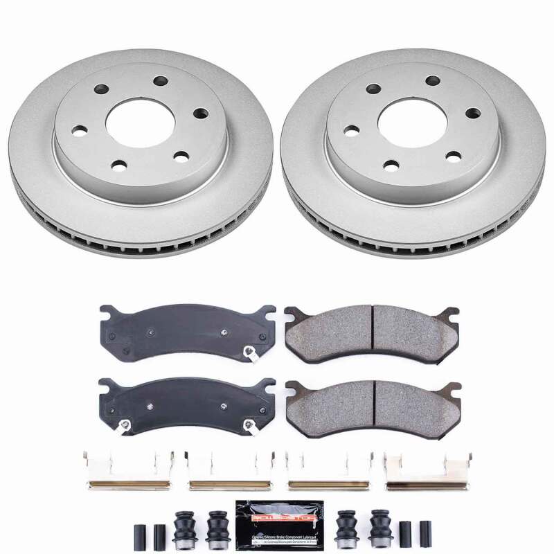 Power Stop 02-06 Cadillac Escalade Front Z23 Coated Brake Kit-thumbmail-1