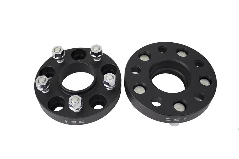 ISC Suspension Nissan 5x114.3 Hub Centric (66 Hub Bore) Wheel Spacers 25mm Black (Pair)-thumbmail-3