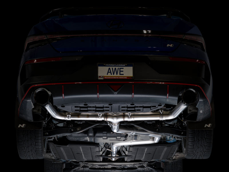 AWE 22-26 Hyundai Elantra N Track Edition Cat-Back Exhaust - Diamond Black Tips-thumbmail-10