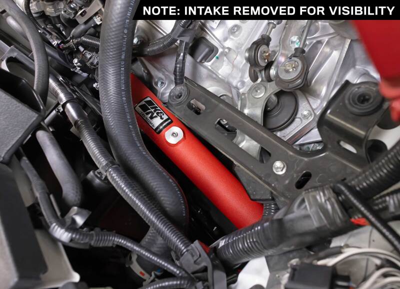 K&N 23-24 Toyota GR Corolla L3 1.6L Charge Pipe Kit - Wrinkle Red-thumbmail-3