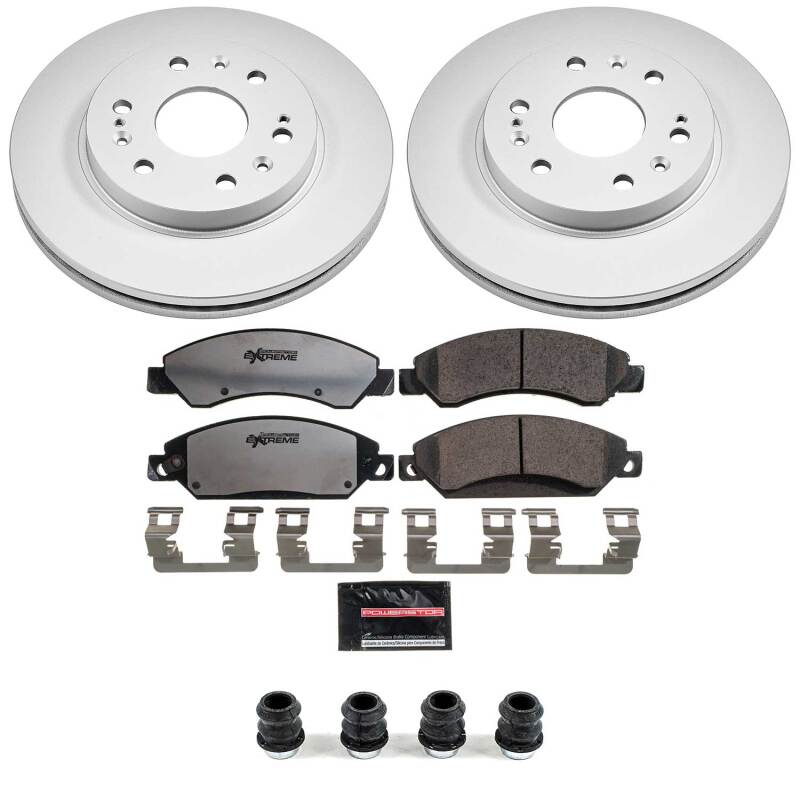 Power Stop 07-08 Cadillac Escalade Front Z36 Coated Truck & Tow Brake Kit-thumbmail-1