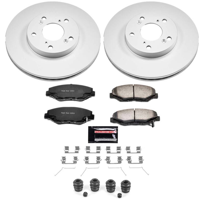 Power Stop 14-15 Acura ILX Front Z36 Coated Truck & Tow Brake Kit-thumbmail-1