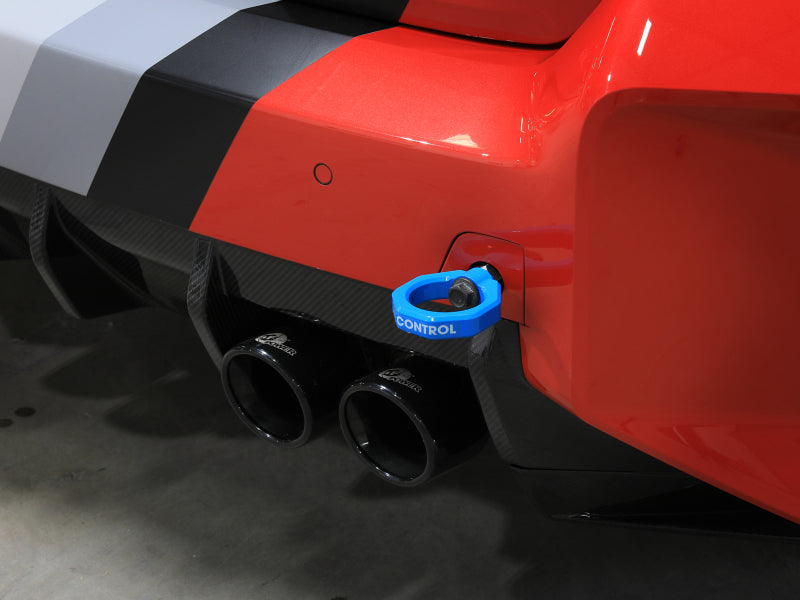 aFe 23-25 BMW M2 (G87) CONTROL Front / Rear Tow Hook - Blue-thumbmail-5