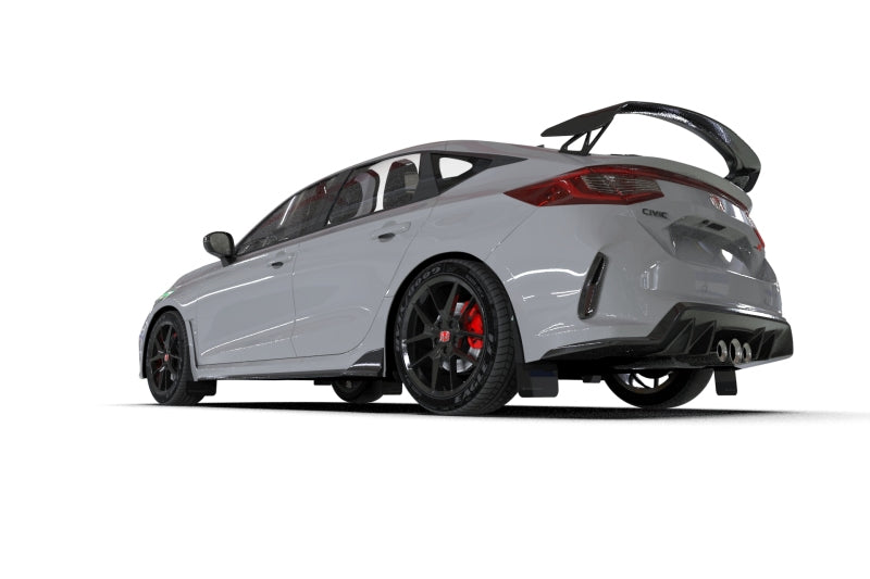 Rally Armor 2023+ Honda Civic Type R Black Mud Flap White Logo-thumbmail-5