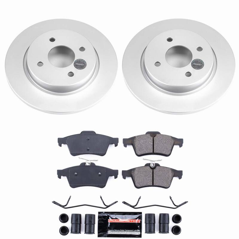 Power Stop 18-22 Ford EcoSport Rear Z23 Coated Brake Kit-thumbmail-1