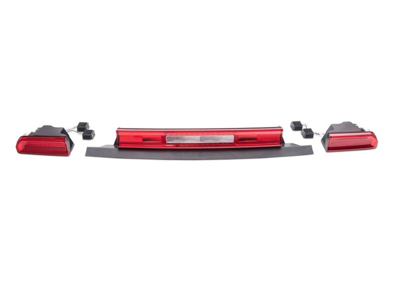 Raxiom 08-14 Dodge Challenger LED Tail Lights- Chrome Housing - Red/Clear Lens-thumbmail-11