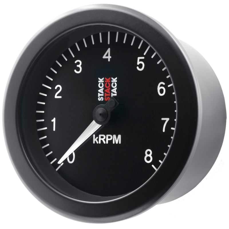 Autometer Stack Sport 88mm 0-8K RPM Tachometer - Black-thumbmail-6