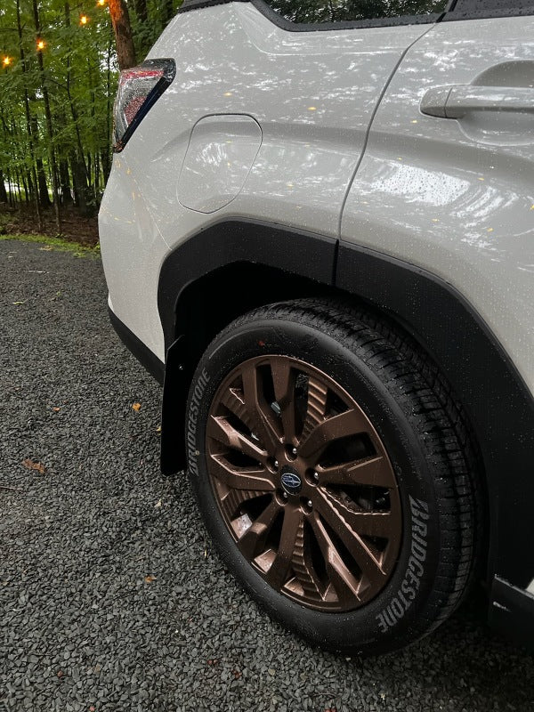 Rally Armor 2025 Subaru Forester Black UR Mud Flap w/Metallic Black Logo-thumbmail-10