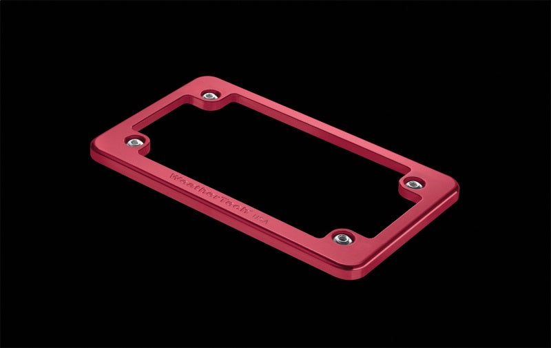 WeatherTech Motorcycle Billet Plate Frames - Red-thumbmail-2