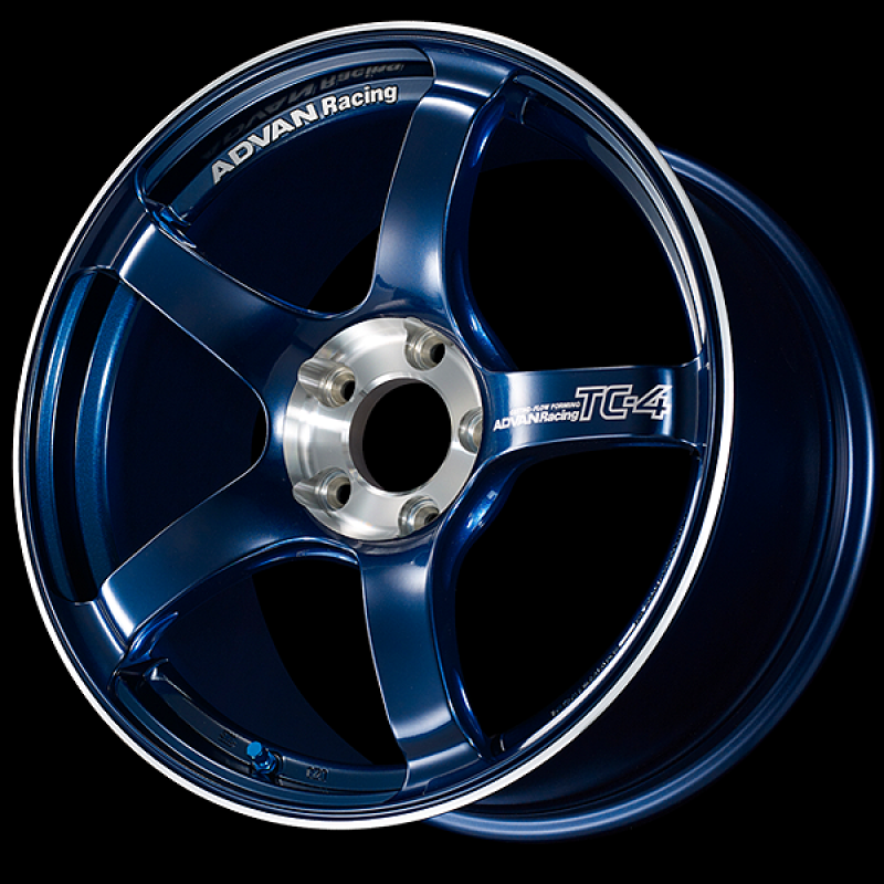 Advan TC-4 SE 16x8.0 / +35 Offset / 5-114.3 / 73mm Bore / Racing Indigo Blue & Diamond Cut-thumbmail-1