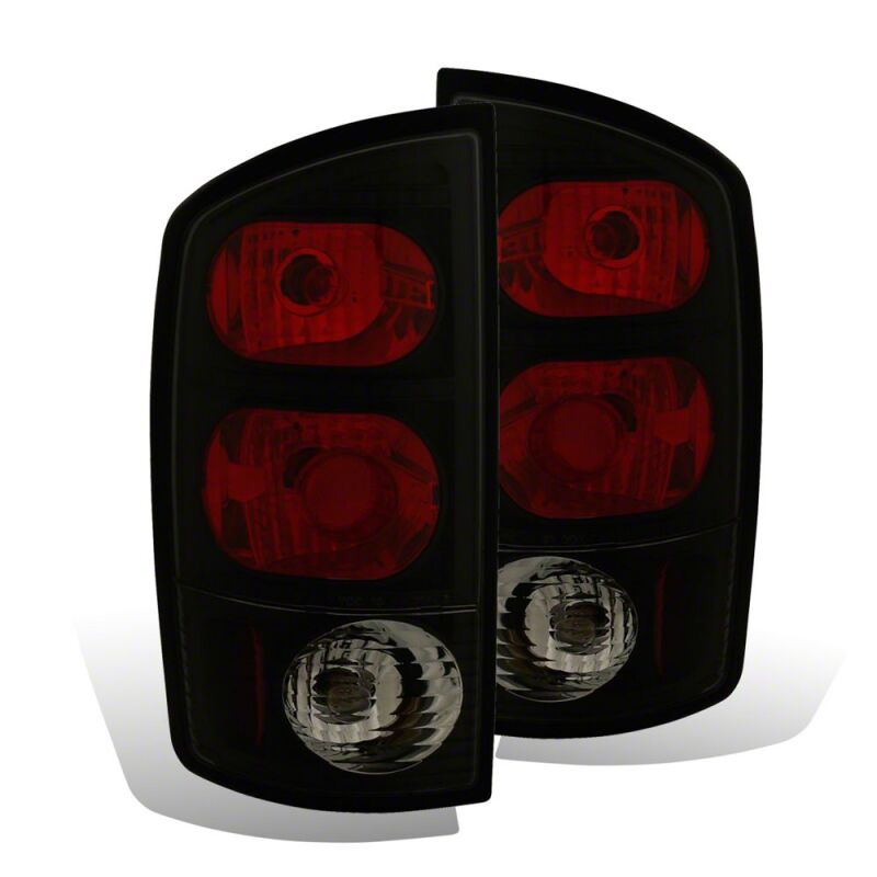 Raxiom 02-05 Dodge RAM 1500 Axial Series Tail Lights- Black Housing- Dark Smoked Lens-thumbmail-1