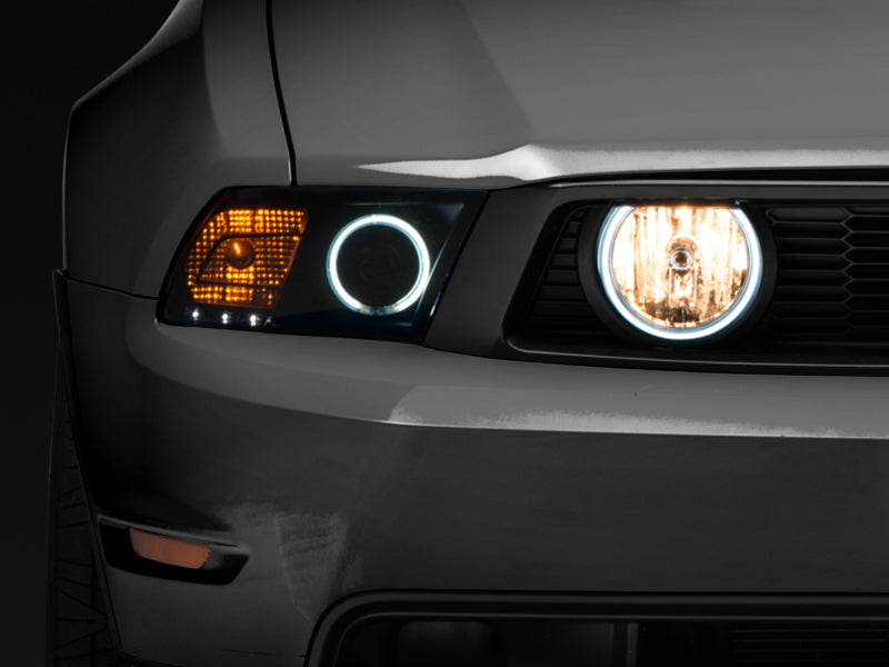 Raxiom 05-12 Ford Mustang GT LED Halo Fog Lights (Smoked)-thumbmail-1
