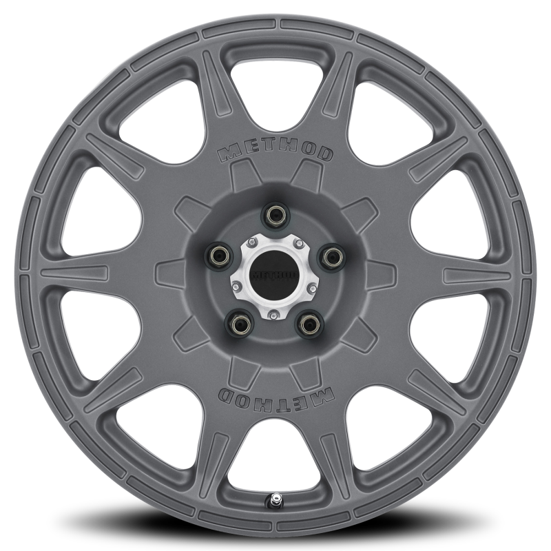 Method MR502 RALLY 17x8 +38mm Offset 5x4.5 67.1mm CB Titanium Wheel-thumbmail-2