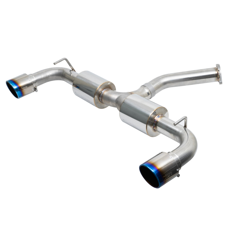 Injen 19-22 Hyundai Veloster N L4 2.0L Turbo Performance SS Axle Back Exhaust System - Burnt Ti Tips-thumbmail-1