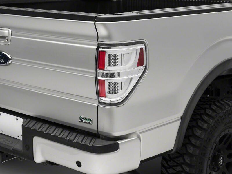Raxiom 09-14 Ford F-150 Styleside G2 LED Tail Lights- Chrome Housing- Clear Lens-thumbmail-1