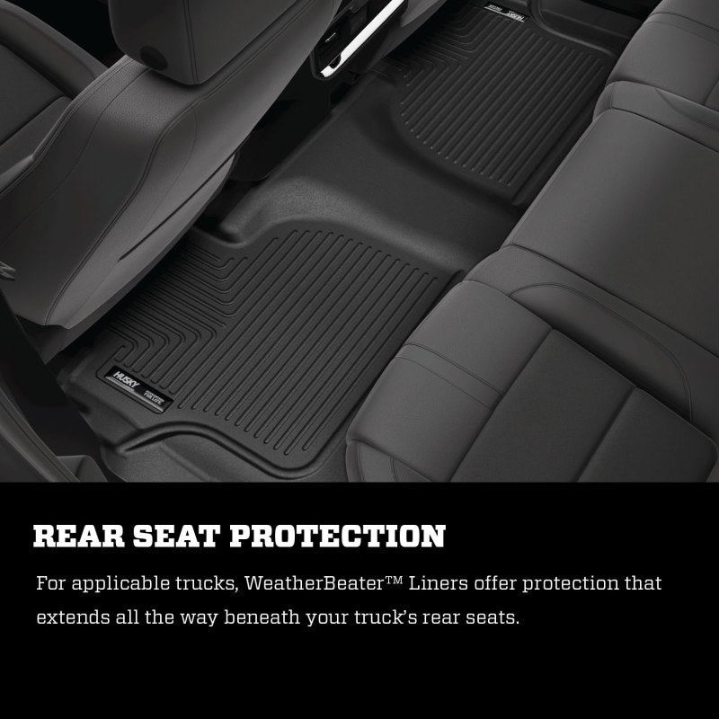 Husky Liners 2023 Chevrolet Colorado /GMC Canyon WeatherBeater Black Floor Liners-thumbmail-10