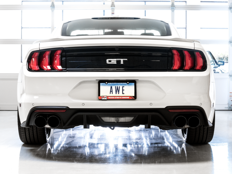 AWE 18-23 S550 Mustang GT SwitchPath Exhaust - Diamond Black Tips-thumbmail-10