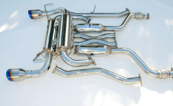 Invidia 03-08 Infiniti G35 Coupe Gemini Single Layer Titanium Tip Cat-back Exhaust-thumbmail-5