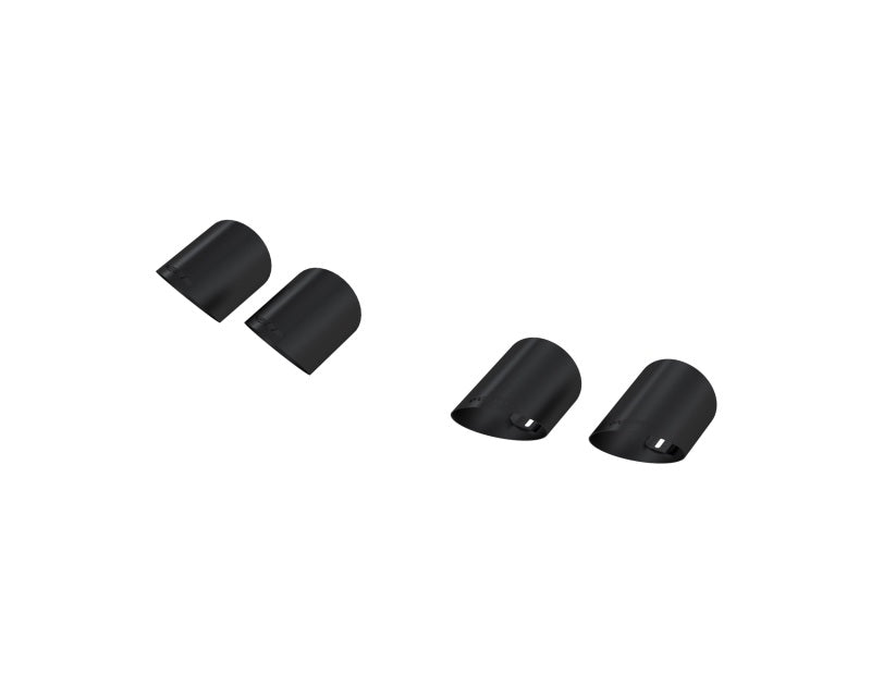 MBRP 15-24 Ford Mustang T304 SS 4in OD / 6.5in Length Quad Tip Cover Kit - Black Tip-thumbmail-1