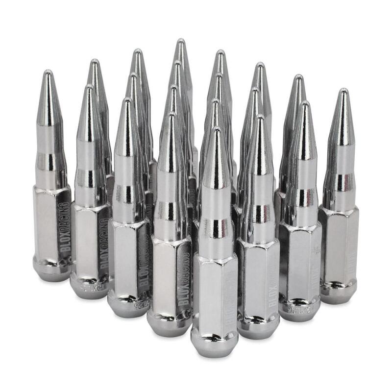 BLOX Racing Original Spike Forged Lug Nut 14x1.5mm - Chrome 20 Piece-thumbmail-3
