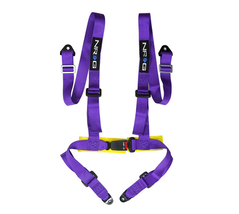 NRG 4 Point Seat Belt Harness / Buckle Lock- Purple-thumbmail-1