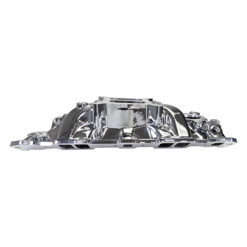Edelbrock Chevy SB Performer EPS Intake Manifold w/ Oil Fill Tube - Chrome Plasma-thumbmail-5