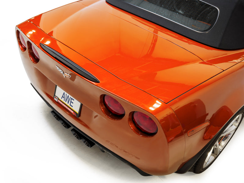 AWE Tuning 05-07 C6 Chevrolet Corvette 6.0L Touring Edition Axleback Exhaust w/ Diamond Black Tips-thumbmail-11
