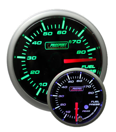 2-1/16" Green/White Premium Fuel Pressure Gauge-thumbmail-1