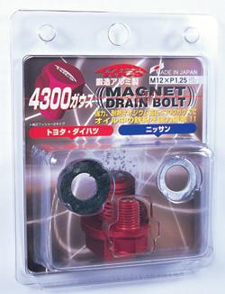 Project Kics Toyota/Daihatsu/Nissan Red Magnetic Drain Bolt - M12X1.25-thumbmail-2