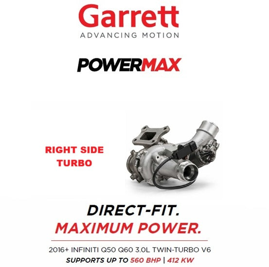 Garrett 955600-5001S Infiniti Q50 Q60 right-side MGT1446Z PowerMax turbocharger