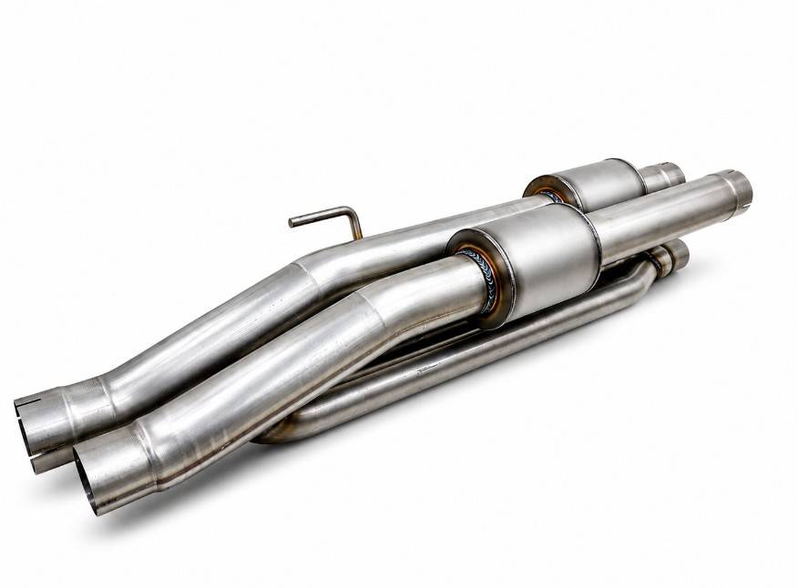 Gibson 69553-B dual split cat-back exhaust with black tips for Ford F-150 Raptor, view 2
