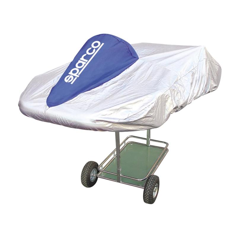 Sparco Kart Cover Silver/Blue-thumbmail-2