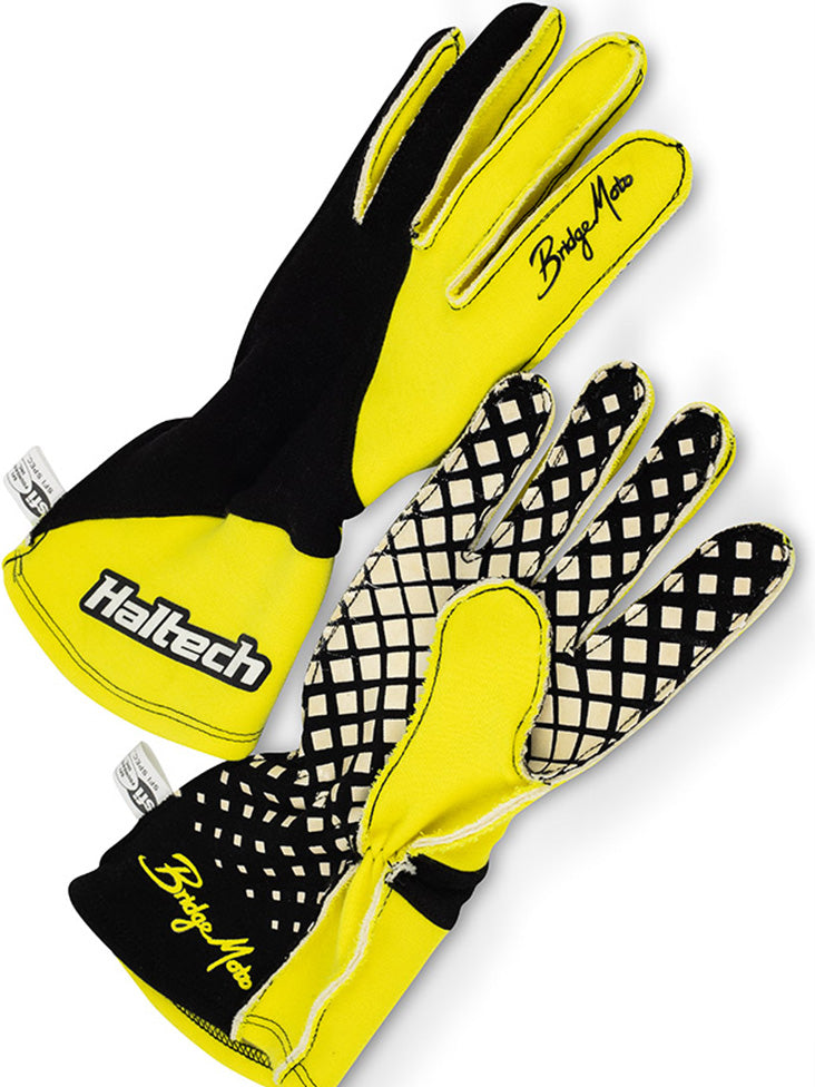 Haltech HT-309012L BridgeMoto racing gloves, large, view 1