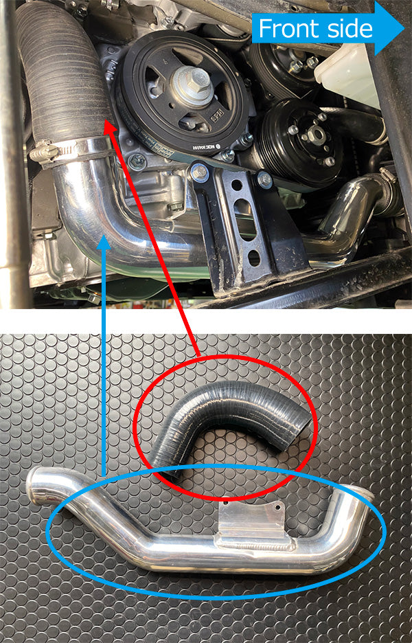 HKS 13002-AT003 intercooler inlet piping for Toyota GR Corolla GZEA14H