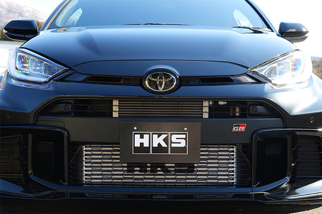 HKS 15004-AT114 GR Yaris black oil cooler kit manufacturer view 1