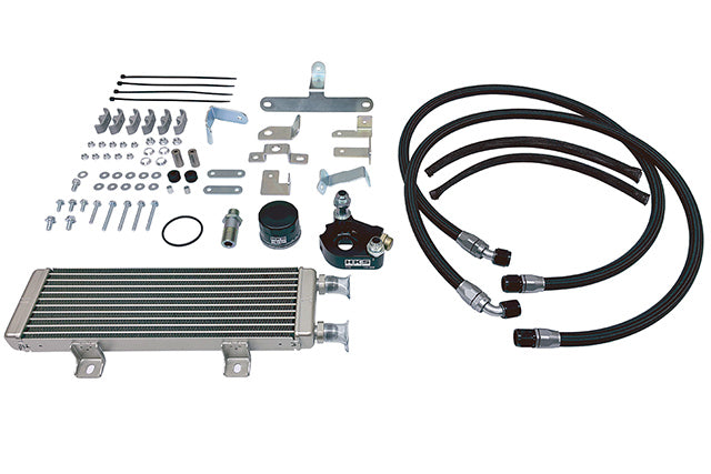 HKS 15004-AT114 GR Yaris black oil cooler kit manufacturer view 3