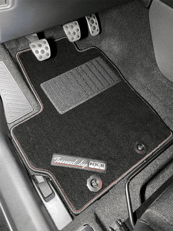 HKS 51007-AK513 driver floor mat installed in Toyota GR Yaris GXPA16