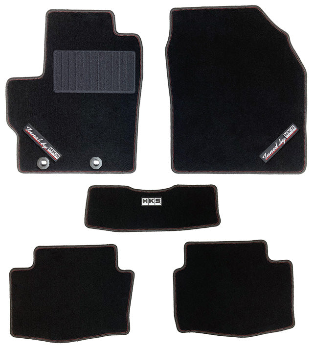 HKS 51007-AK513 front and rear floor mat set for left-hand-drive Toyota GR Yaris GXPA16