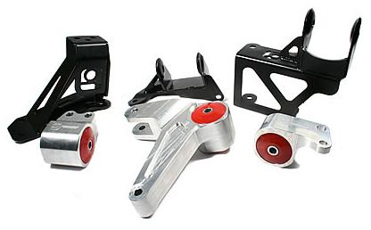 Innovative 92-95 Civic K-Series Silver Aluminum Mounts 85A Bushings (Not K24 Trans)-thumbmail-2