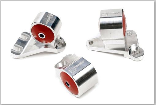 Innovative 90-91/92-93 Acura Integra GS-R Silver Aluminum Billet Mount Kit 75A Bushings (Cable)-thumbmail-2