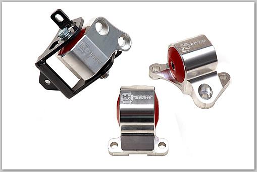 Innovative 96-00 Civic B/D Series Silver Aluminum Mounts 60A Bushings (2 Bolt)-thumbmail-2