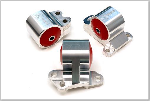Innovative 92-95 Civic B/D Series Black Aluminum Mounts 85A Bushings (3 Bolt)-thumbmail-2
