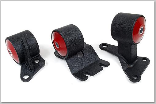 Innovative 90-93 Integra B-Series Black Steel Mounts 85A Bushings-thumbmail-2
