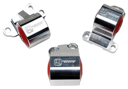 Innovative 92-95 Civic B/D Series Silver Aluminum Mounts 85A Bushings (2 Bolt)-thumbmail-2