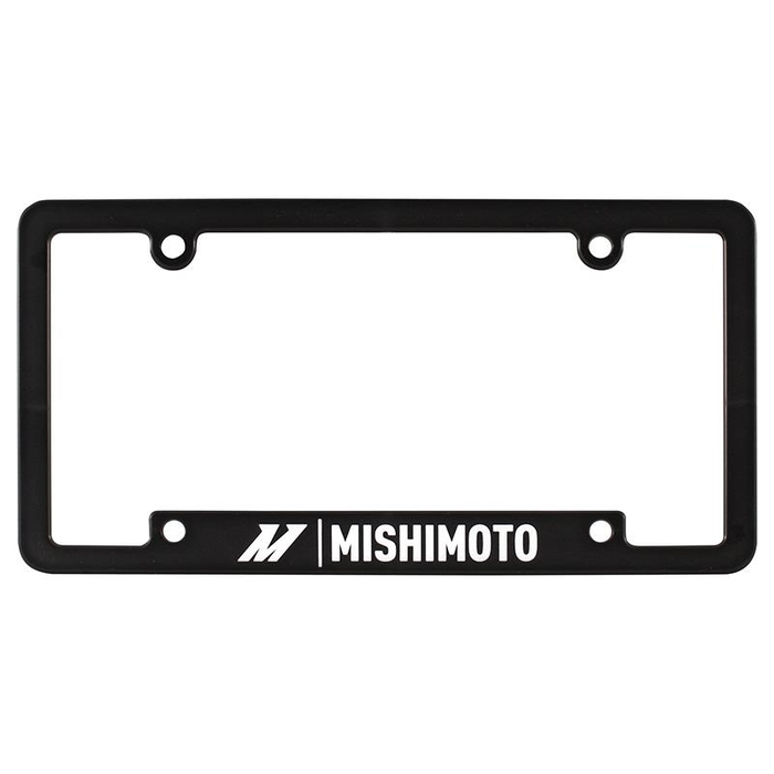 Mishimoto MMPROMO-FRAMEBK black license plate frame front view