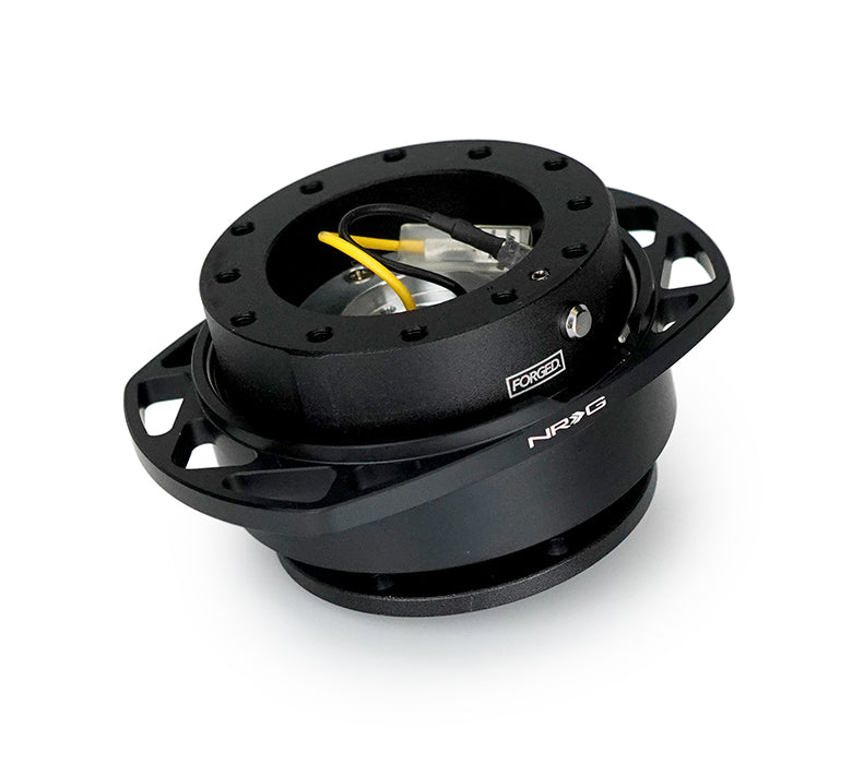 NRG SRK-257BK-BK Gen 257 black quick release front view