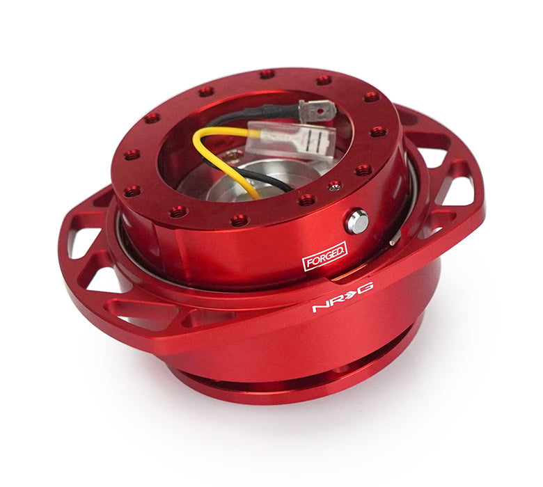 NRG SRK-257RD-RD Gen 257 red quick release front view