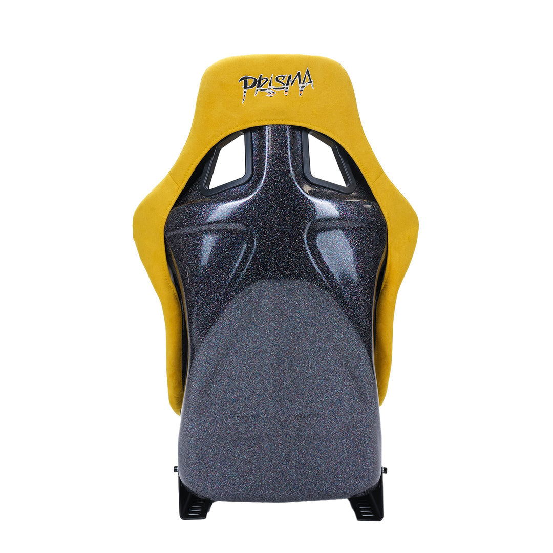 NRG Prisma mustard yellow large bucket seat front view