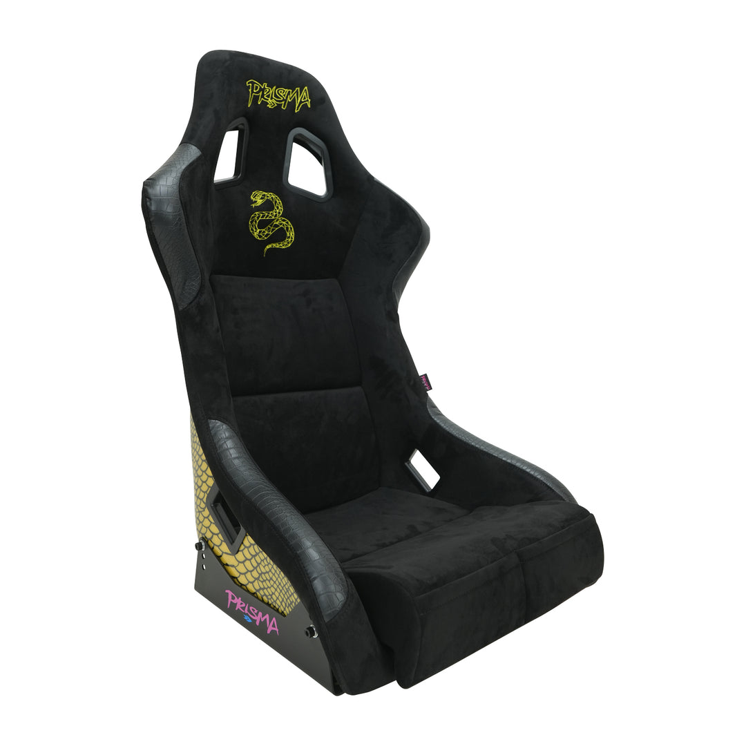 NRG Prisma Mamba snake-print racing seat, Medium, FRP-303BK-SNK, view 1