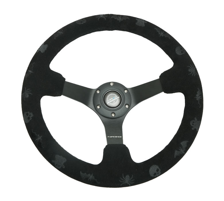 NRG RST-036MB-SPOOKY steering wheel angled view